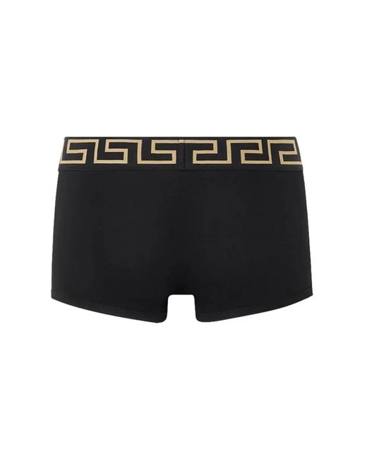 Versace Black Boxer Con Greca for men
