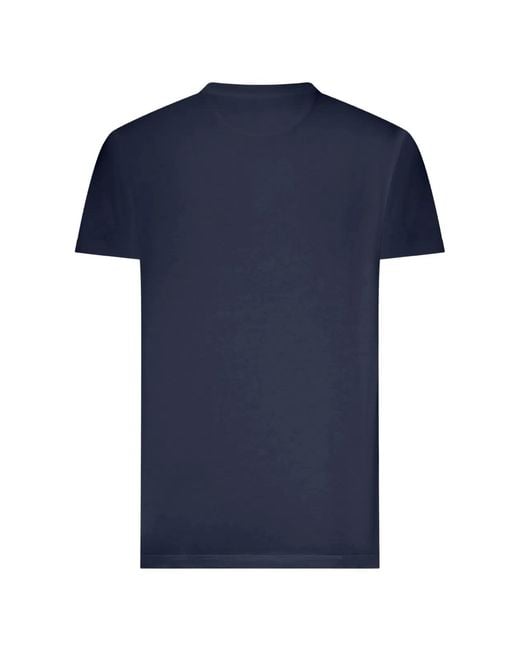 Fendi Blue Cotton T-Shirt for men