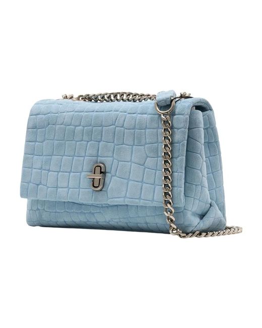 Marc Jacobs Blue The Slim Dual Chain Shoulder Bag