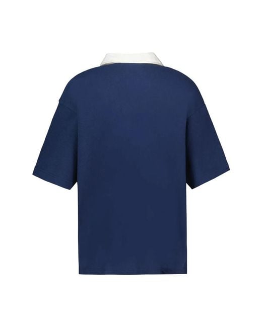 KENZO Blue Gots Varsity Relax Polo for men