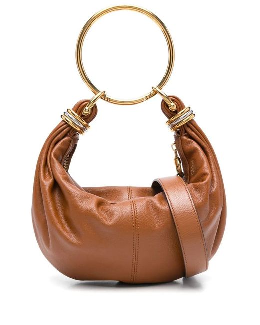 Chloé Brown Bracelet Bag Small Hobo