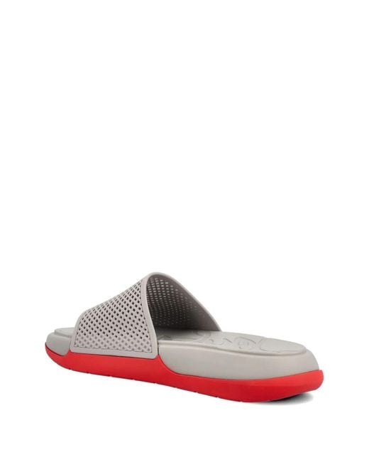 Christian Louboutin White Easy Breezy Pool Slides for men