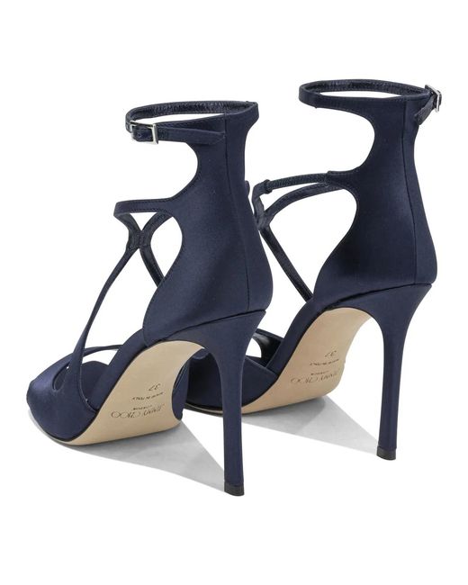 Jimmy Choo Blue "Azia 95Mm" Heeled Sandals