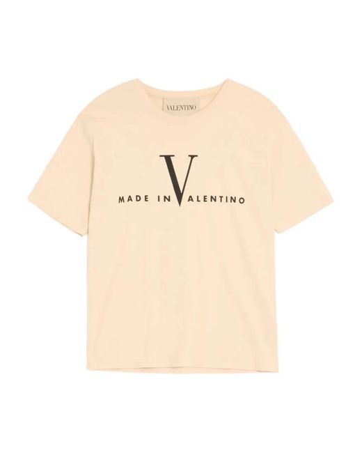 Valentino Garavani Natural T-Shirt With Made for men