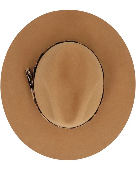 Fendi Brown Wool Hat