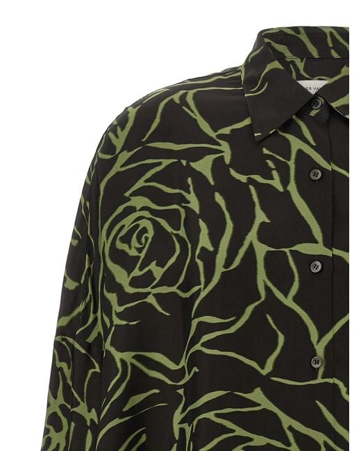 Dries Van Noten Green Viscose Blouse