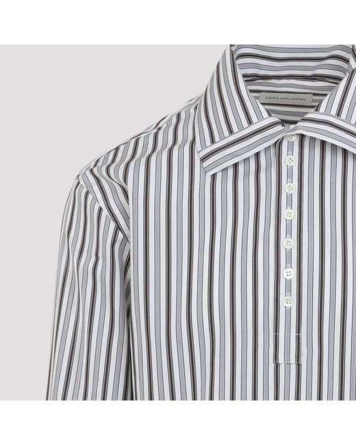 Dries Van Noten Blue Cedon Shirt for men