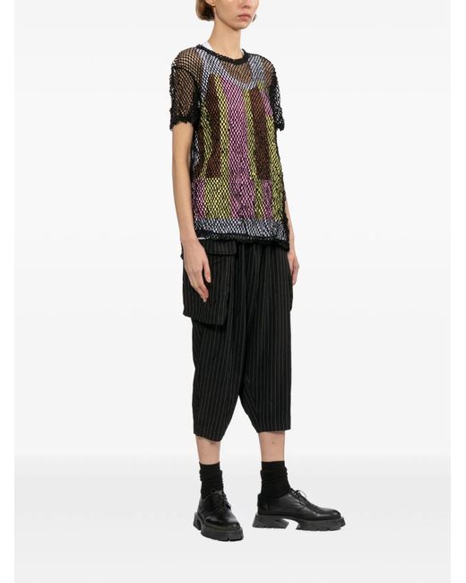 Comme des Garçons Black Open-Knit T-Shirt