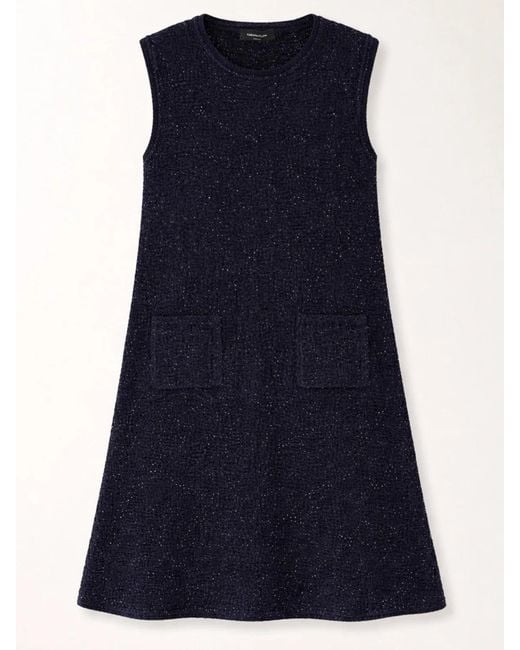 Fabiana Filippi Blue Mini Dress With Sequins