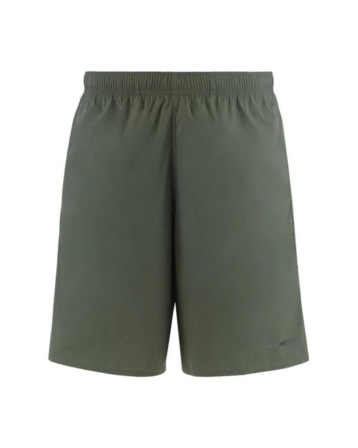 Jil Sander Green Nylon Swim Shorts for men