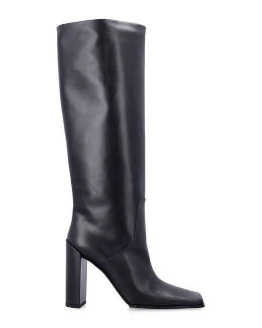 Alaïa Black Alaia Leather Knee-High Boots