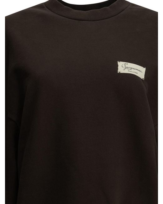 Jacquemus Black "Le Sweatshirt Montaigne" Crew-Neck Sweatshirt