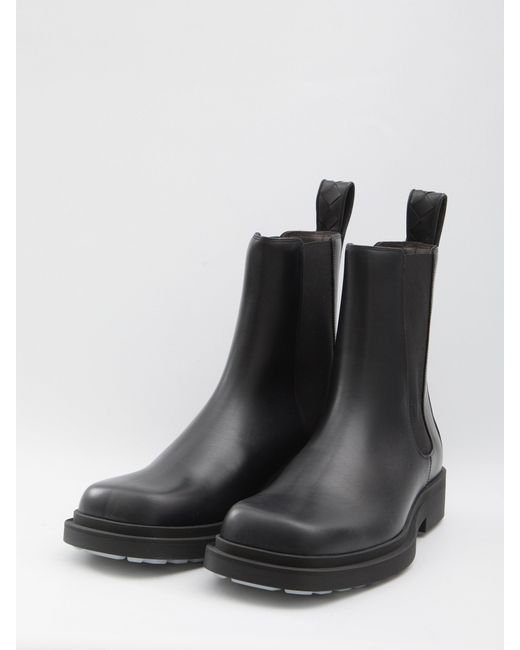 Bottega Veneta Black Calfskin Ben Chelsea Boot