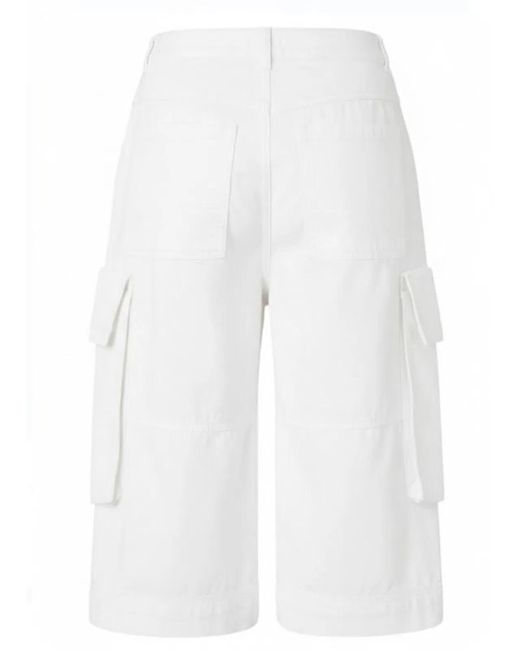 Pinko White Cotton Shorts