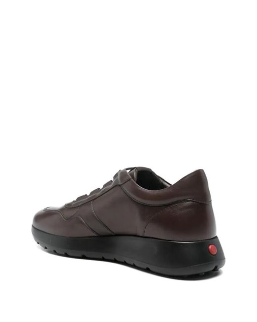 Tod's Brown Leather Lace-Up Sneakers for men