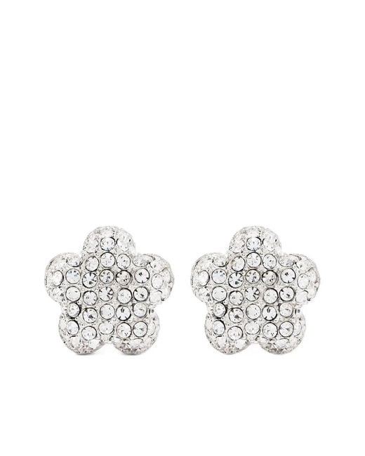 Marc Jacobs White Crystal Brass Jewelry