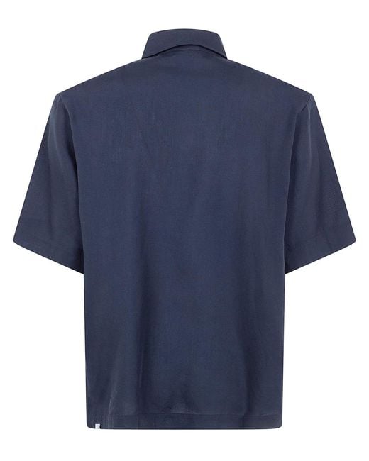 Houdini Sportswear Blue "Tree" Polo Shirt for men