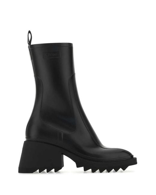 Chloé Black Betty Rain Boots