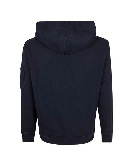 C P Company Blue C.P.Company Cotton Hoodie for men