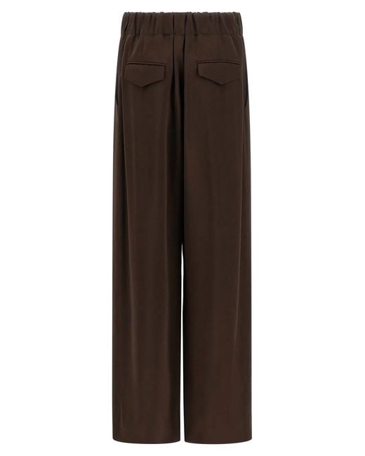 Jil Sander Brown Fluid Viscose Pants