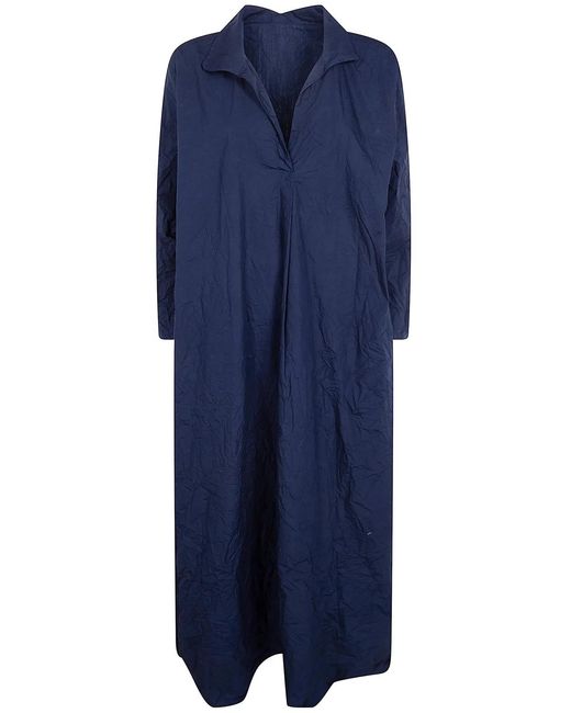 Daniela Gregis Blue "Spicchi" Midi Dress