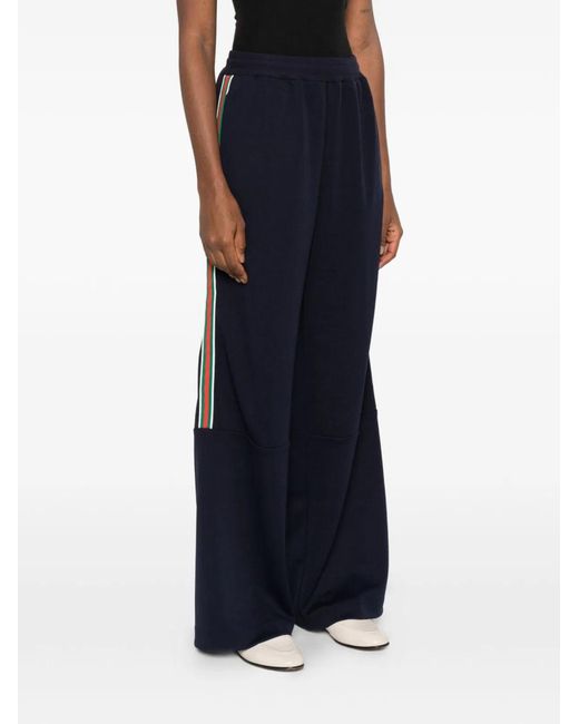 Gucci Blue Technical Jersey Sports Trousers