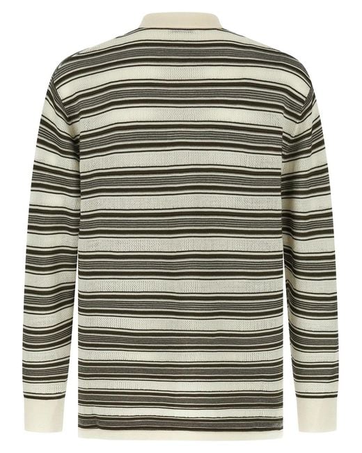 Wales Bonner Gray 'Samuel' Polo Shirt for men