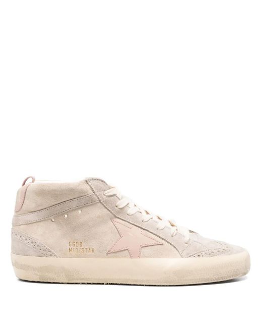 Golden Goose Deluxe Brand Pink Mid Star Suede Sneakers