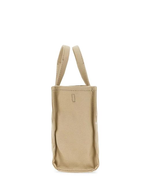 Marc Jacobs Natural Canvas Logo Print Bag