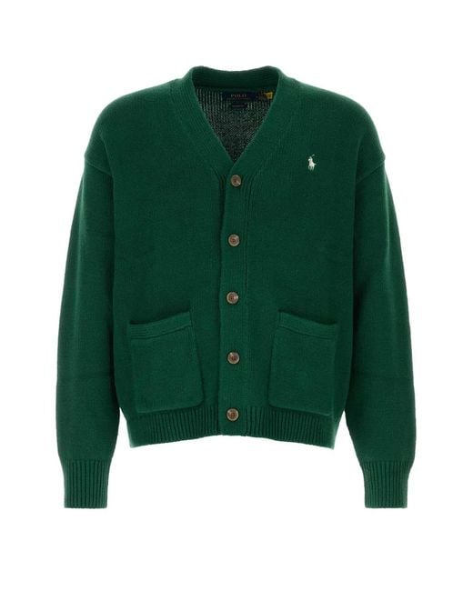 Polo Ralph Lauren Green Sweater-Cardigan for men