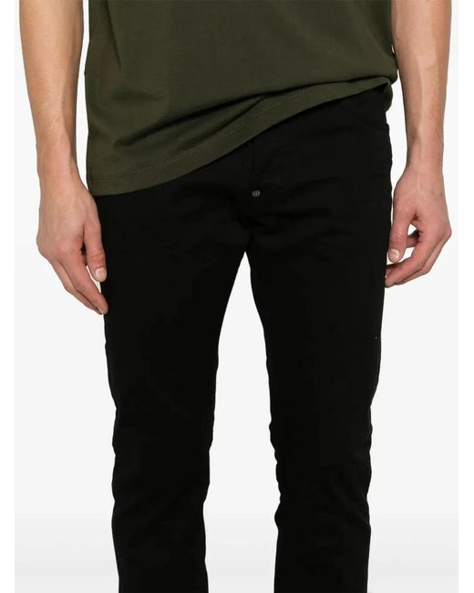 DSquared² Black Pants 5 Pockets for men