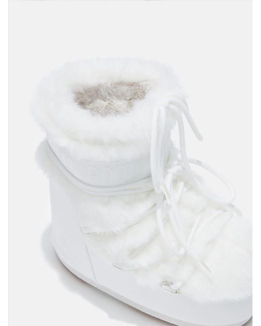 Miu Miu White Mb Icon Low Faux Fur