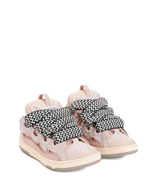 Lanvin Pink Curb Sneakers