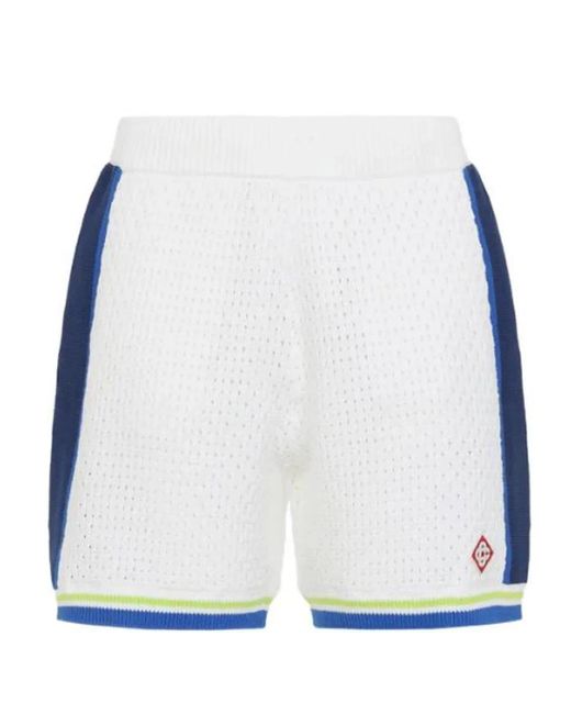 Casablanca White Cotton Shorts for men