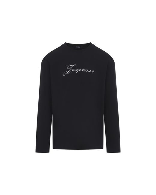 Jacquemus Black Long-Sleeve T-Shirt for men