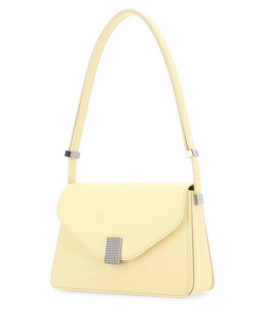 Lanvin Yellow Pastel Leather Concerto Shoulder Bag