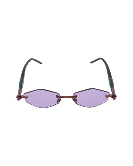 Kuboraum Purple Sunglasses P60 Bz Gb/18/1