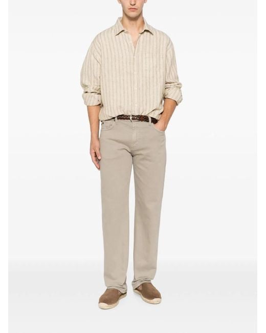 Emporio Armani White Slim Fit Denim Jeasn for men