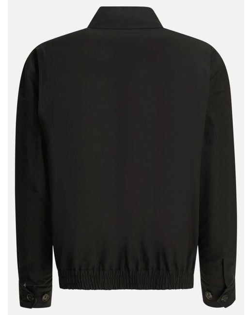 Baracuta Black Polyester Cotton Jacket for men