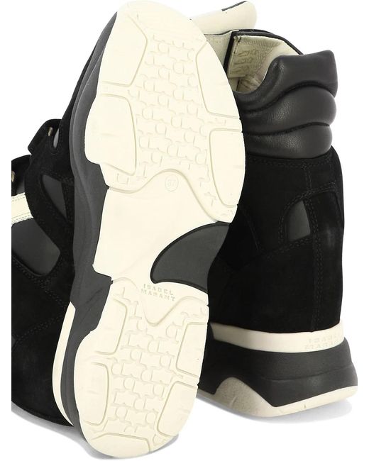 Isabel Marant Black "Balskee" High Top Sneakers