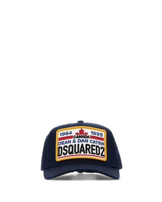 DSquared² Blue 2 Logo Baseball for men