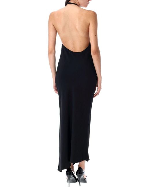 The Attico Black Cady Midi Dress