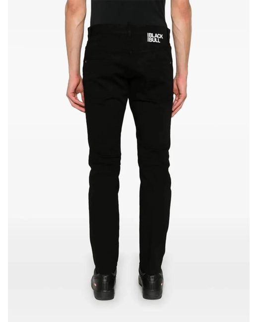 DSquared² Black Pants 5 Pockets for men