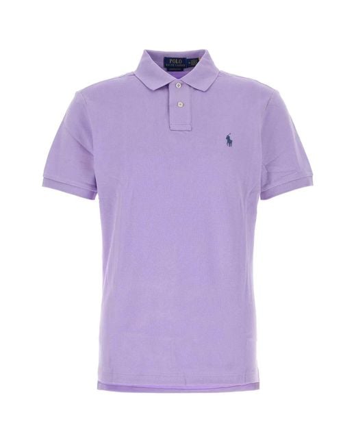 Polo Ralph Lauren Purple Sskccmslm1-Short Sleeve-Knit for men