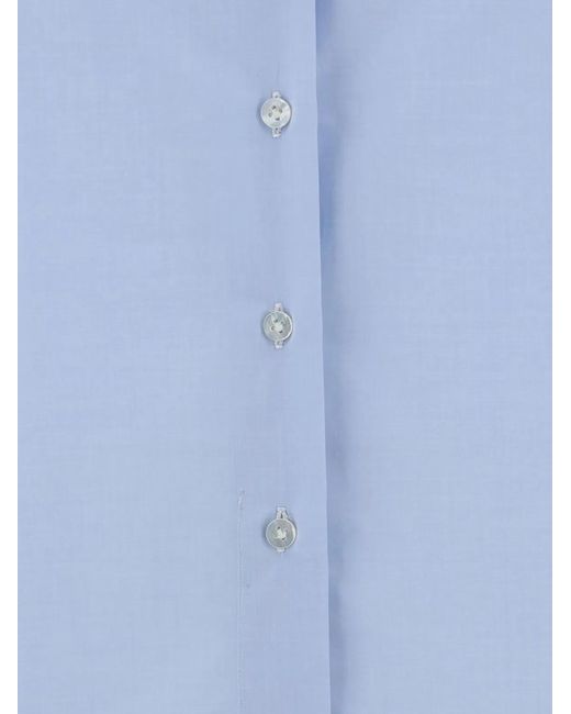 Finamore 1925 Blue Cotton Shirt for men