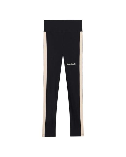 Palm Angels Black Cotton Trousers