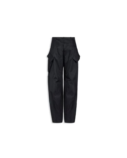 Alaïa Black Alaia Curved Leg Cargo Pants