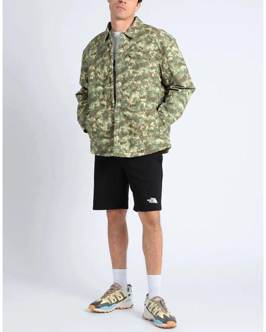 The North Face Green M66 Camo Stuffed Shirt Jacket for men