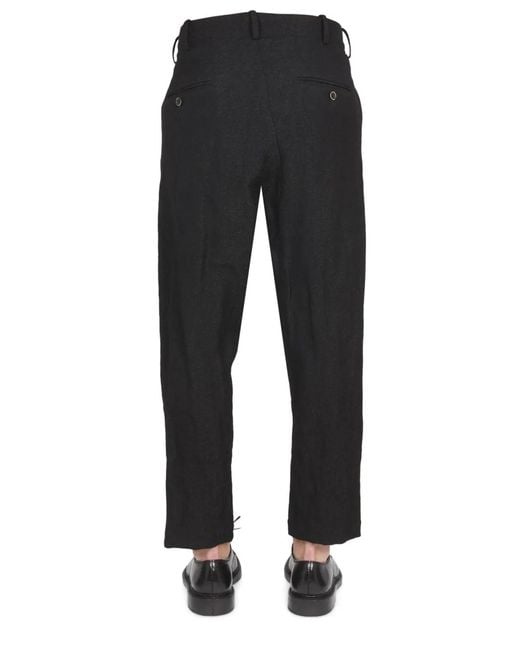 Uma Wang Black Pooja Pants for men