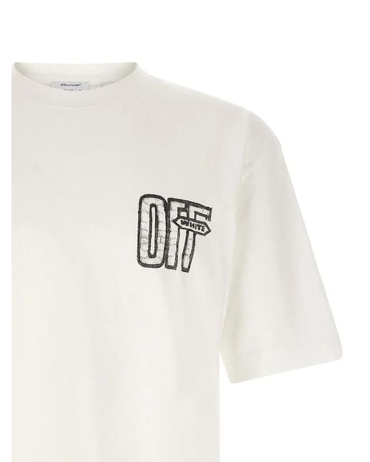 Off-White c/o Virgil Abloh White 'Motion Arrow Skate' T-Shirt for men